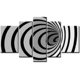 Painting by Numbers Abstract Art Painting Spiral 5-Panel
